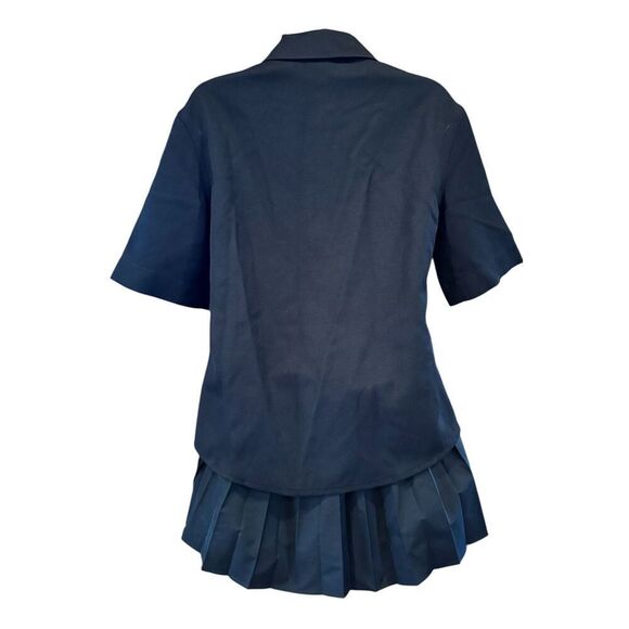 Goen.J double-layer shirt dress in Black NWT Size Small - Picture 7 of 8